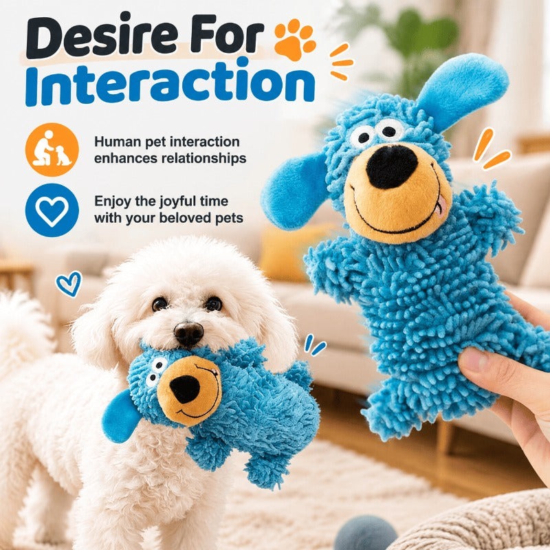 🐶 2026 New Contcove® Squeaky Dog Plush Toy – Chew, Play & Help Clean Teeth! 🦷