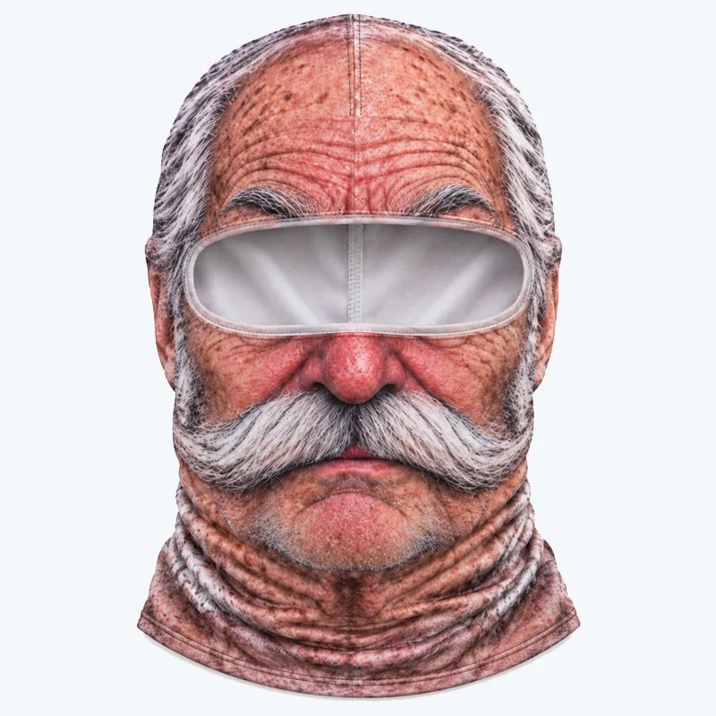 🤣Funny Realistic Face Ski Mask – Winter Thermal Fleece-Lined