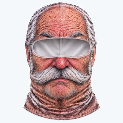 🤣Funny Realistic Face Ski Mask – Winter Thermal Fleece-Lined