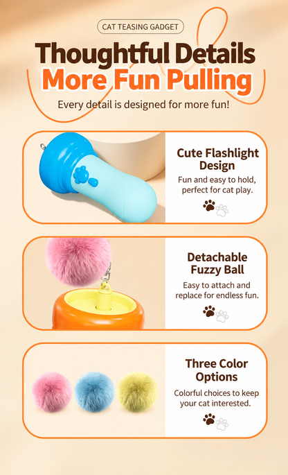 🔥Last Day 20% OFF-🐾2026 New Contcove® Electric Cat Teaser Toy – One-Button Launch Interactive Cat Fishing Toy 🎣