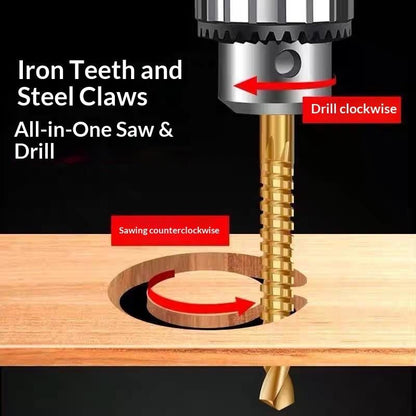 🛠️ 6-Piece Titanium-Coated Drill Bit Set – Drill, Cut & Carve Like a Pro!