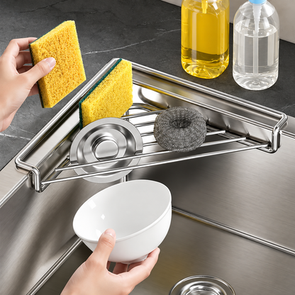 🔥Last Day 57% OFF - Corner Sink Draining Shelf