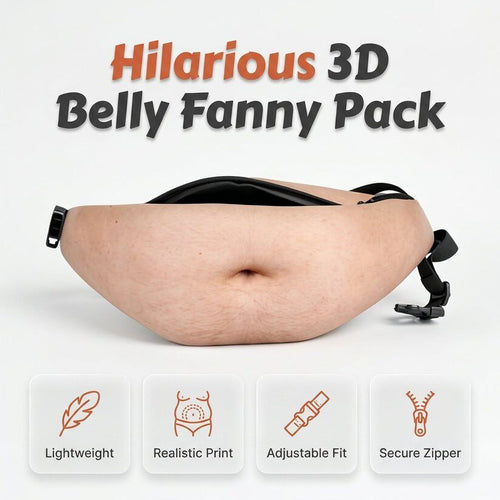 😂 3D Beer Belly Fanny Pack 🎁 – LOVILDS® Hilarious Dad Bag & Funny Gag Gift