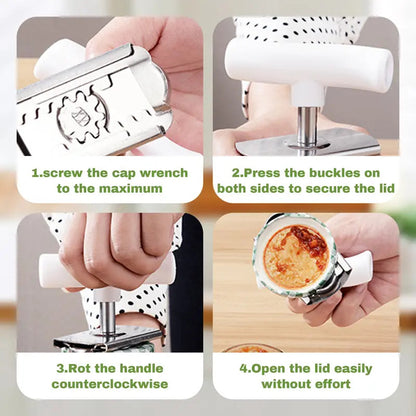 ✨Buy 1 Get 1 Free✨ 🧁 Effortless Jar Opening – ✨ Non-slip Grip Jar Opener – Comfortable and Convenient Every Time