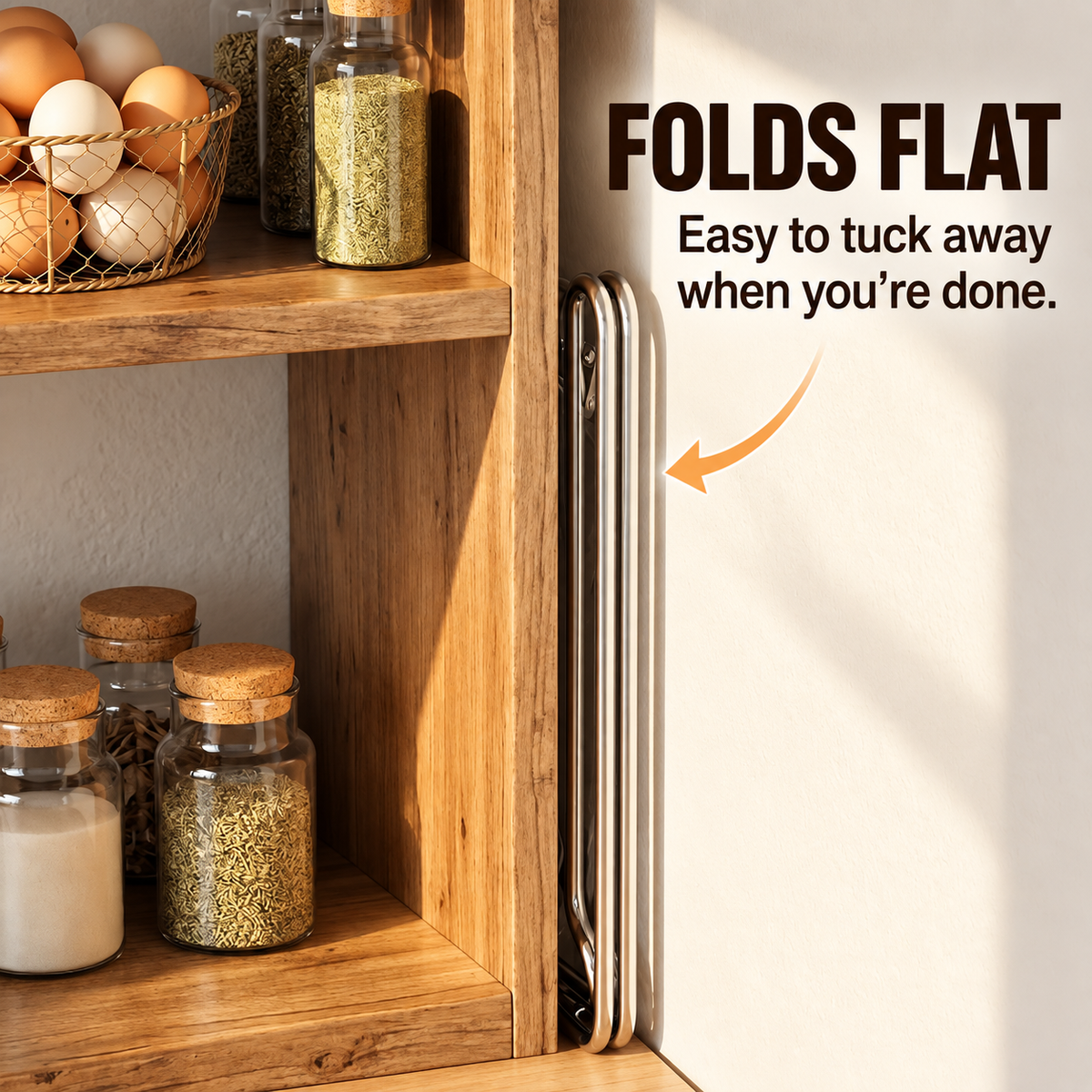 ✨ 2-in-1 Foldable Kitchen Bag Holder 🛒 – Keep Counters Neat & Clutter-Free!