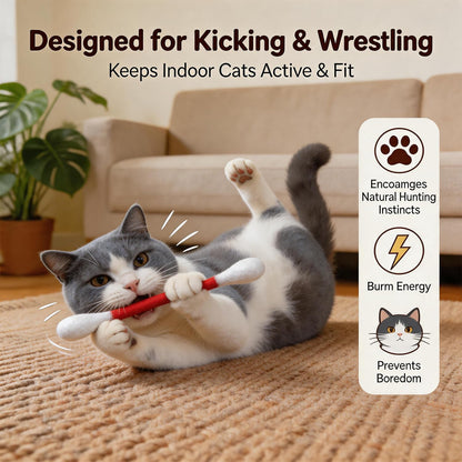 🔥Last Day 20% OFF-🐱2026 New Contcove® Giant Q-Tip Cat Toy – Endless Fun for Bored Cats 🎉
