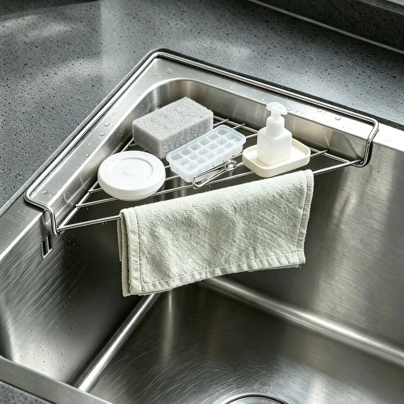 🔥Last Day 57% OFF - Corner Sink Draining Shelf