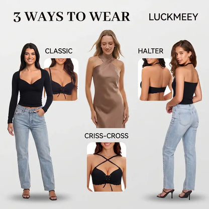 🔥 Selling Fast – 47% OFF 🎁 LOVILDS® Drawstring Push Up Bra – Other Colors SOLD OUT, Black Going Fast!
