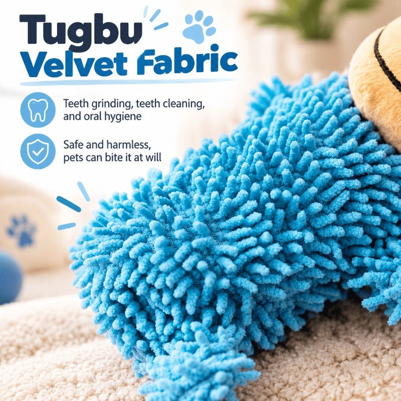 🐶 2026 New Contcove® Squeaky Dog Plush Toy – Chew, Play & Help Clean Teeth! 🦷