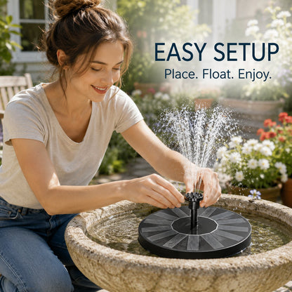🏆Flash Sale⚡Solar Bath Fountain with 6 Nozzle