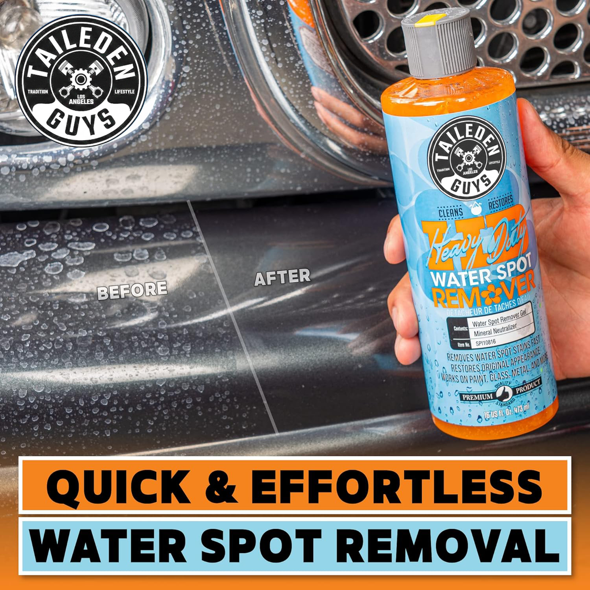 🚗 Pro Water Spot Eraser Gel 💧 Fast Water Spot & Mineral Deposit Remover for Glass, Paint & Chrome ✨