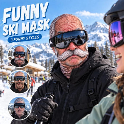 🤣Funny Realistic Face Ski Mask – Winter Thermal Fleece-Lined