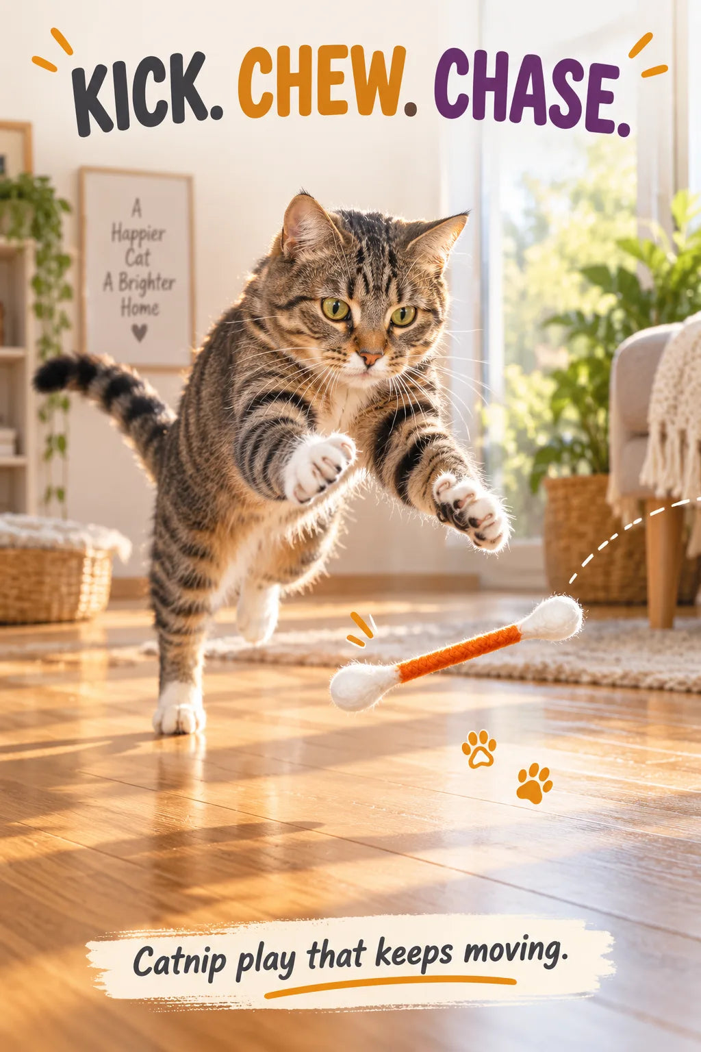🔥Last Day 20% OFF-🐱2026 New Contcove® Giant Q-Tip Cat Toy – Endless Fun for Bored Cats 🎉