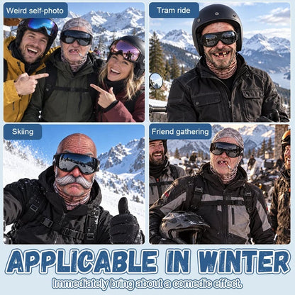 🤣Funny Realistic Face Ski Mask – Winter Thermal Fleece-Lined