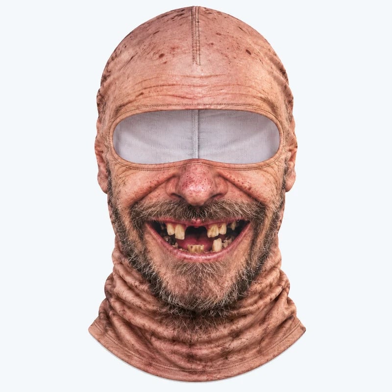 🤣Funny Realistic Face Ski Mask – Winter Thermal Fleece-Lined