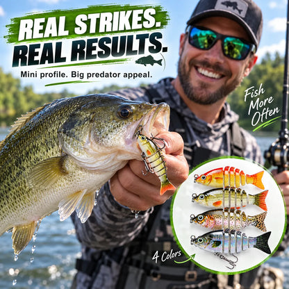 🎣2'' Lifelike Fishing Lures for Freshwater and Saltwate