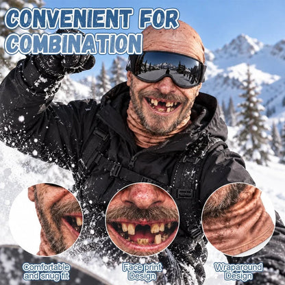 🤣Funny Realistic Face Ski Mask – Winter Thermal Fleece-Lined