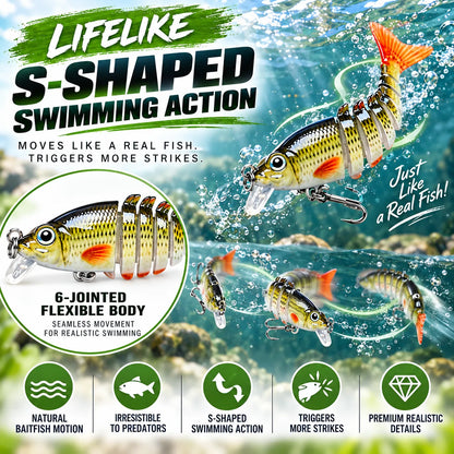 🎣2'' Lifelike Fishing Lures for Freshwater and Saltwate