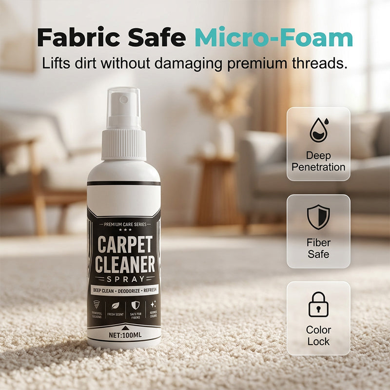 ✨ Deep Cleaning Carpet Spray 🧼 Tough Stain & Odor Cleaner for Rugs & Upholstery