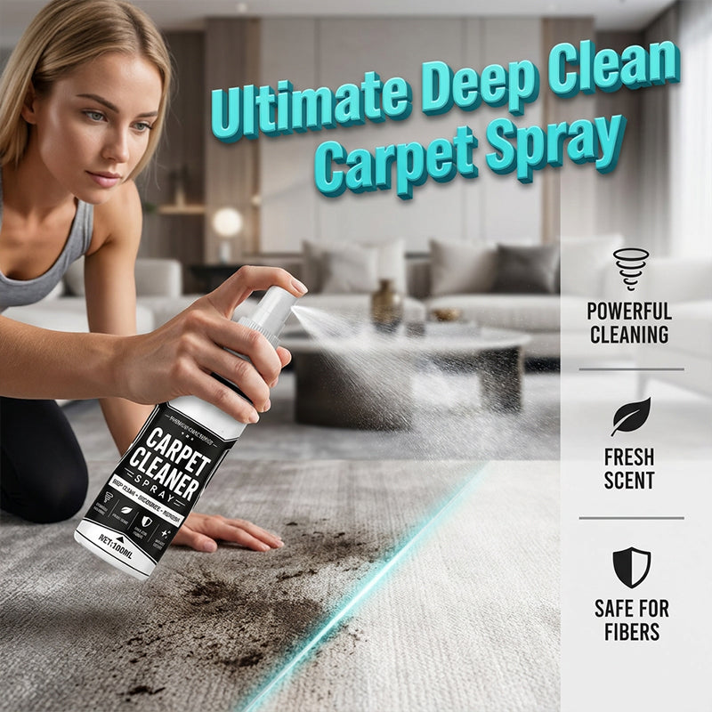 ✨ Deep Cleaning Carpet Spray 🧼 Tough Stain & Odor Cleaner for Rugs & Upholstery